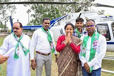 Kalpana Soren campaigns for Jharkhand polls