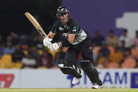 SL Vs NZ, 1st T20I: New Zealand's Will Young plays a shot