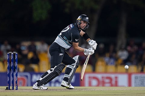 SL vs NZ 2nd T20: New Zealand's Will Young plays a shot