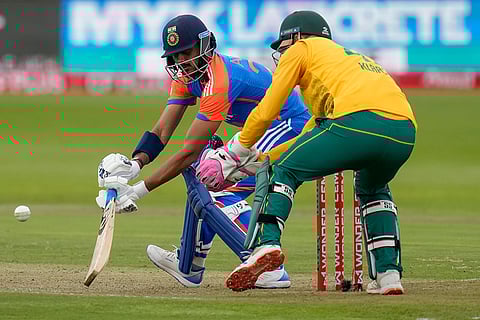 IND vs SA 2nd T20: India's Axar Patel plays a shot during the second T20 cricket