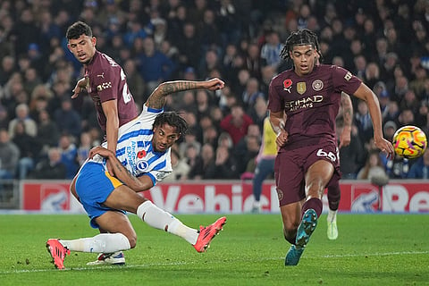 EPL 2024-25: Brighton's Joao Pedro scores against Man City