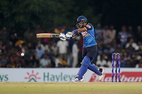 SL vs NZ 2nd T20: Sri Lanka's Pathum Nissanka plays a shot during the second Twenty20 match