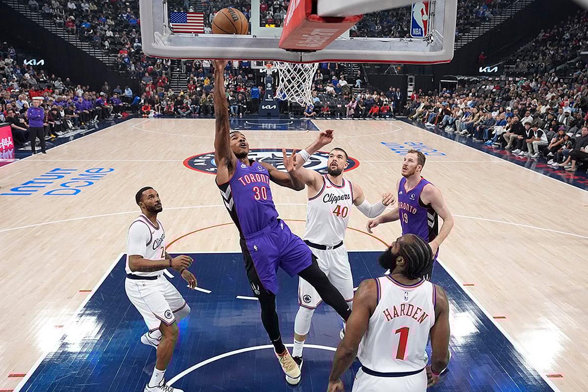 Tornado Raptors vs Los Angeles Clippers Basketball match photo gallery_Ochai Agbaji