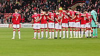Wrexham Vs Cardiff City LIVE Score, EFL Cup 4th Round: Red Dragons Entertain Bluebirds At Racecourse Ground Photo: X | Brownie : File image of Wrexham Football Club players.