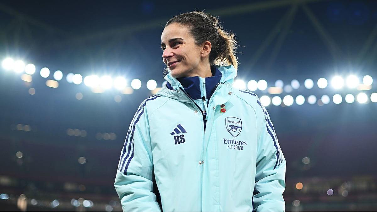 Renee Slegers remained tight lipped on links to her becoming the new Arsenal Women head coach