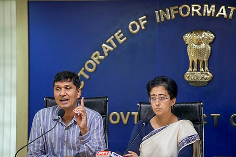 Atishi, Saurabh Bharadwaj PC