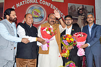 Pakistan’s Designs Won’t Succeed In J&K: Dy CM Choudhary | Photo: PTI : J&K Dy CM Surinder Choudhary at NCP office