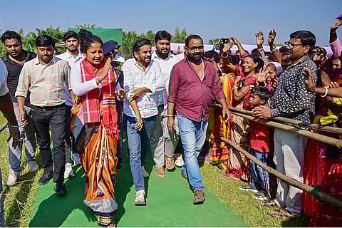 Kalpana Soren campaigns