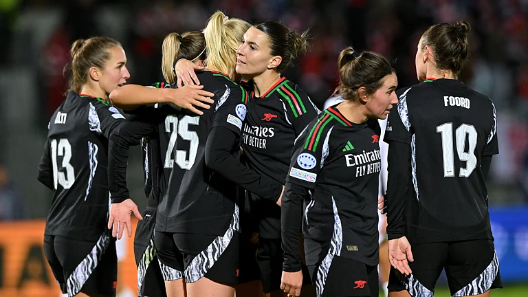 Arsenal thrashed Juventus 4-0 in the Women's Champions League on Tuesday - null