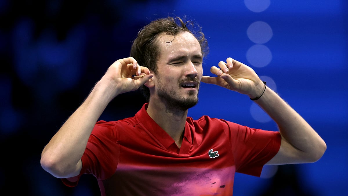 Daniil Medvedev claimed his first win of the ATP Finals on Tuesday