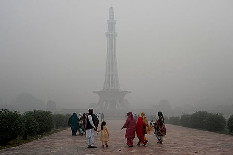 View of Pakistan monument in Lahore