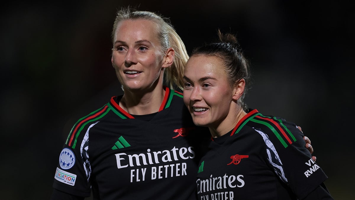 Stina Blackstenius and Caitlin Foord