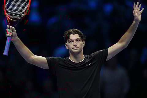 ATP Finals: United States' Taylor Fritz celebrates after winning against Russia's Daniil Medvedev