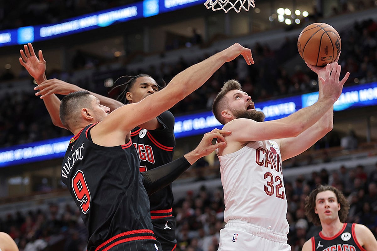 NBA Cleveland Cavaliers vs Chicago Bulls Baseketball match photos_Dean Wade