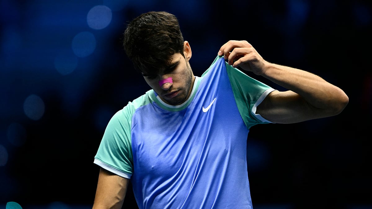 Carlos Alcaraz earned his first win at the ATP Finals on Tuesday