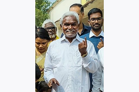 J'khand polls phase 1: Champai Soren casts vote