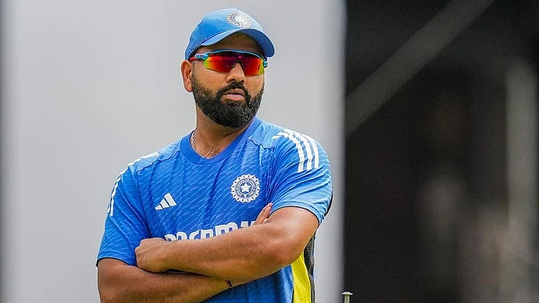 Rohit Sharma cleared the BCCI’s new bronco test, impressing selectors and fitness experts. - Photo: PTI/Shailendra Bhojak