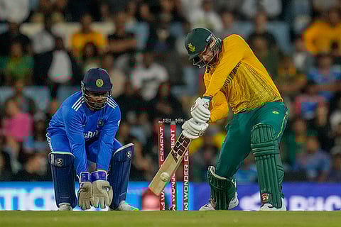Ind vs SA 3rd T20I: South Africa's Heinrich Klaasen plays a shot