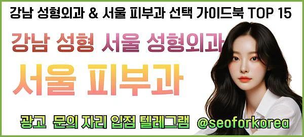 강남성형외과 및 서울피부과 Top 15