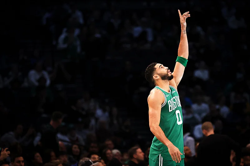 Boston Celtics vs Brooklyn Nets NBA basketball match photo gallery_Jayson Tatum