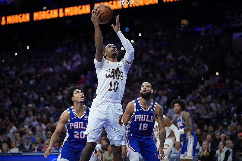 Cleveland Cavaliers vs Philadelphia 76ers NBA basketball match photo gallery_Darius Garland