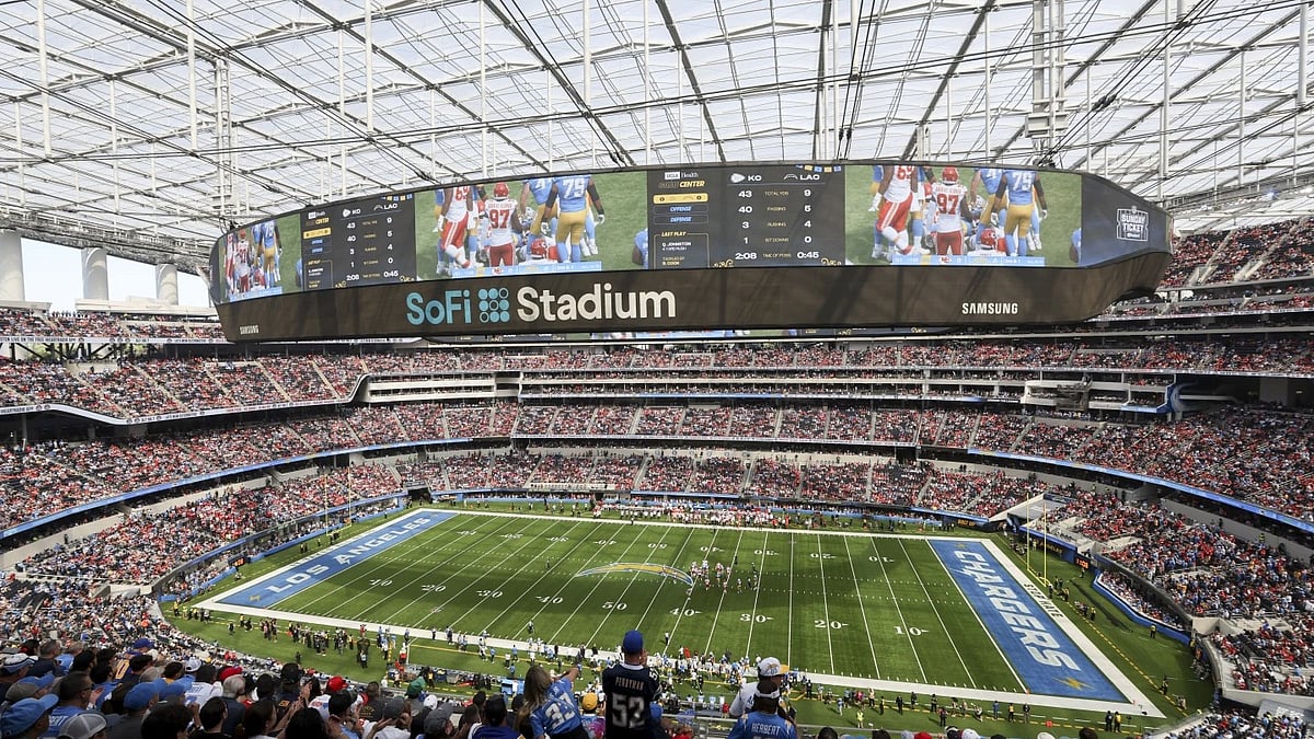 AP : File photo of the SoFi Stadium in Inglewood, California.