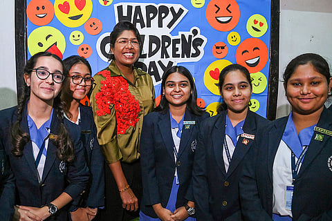 Jhulan Goswami at an event