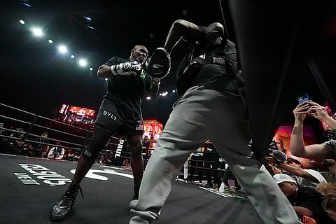 Tyson vs Paul boxing: Mike Tyson works out ahead of his boxing match