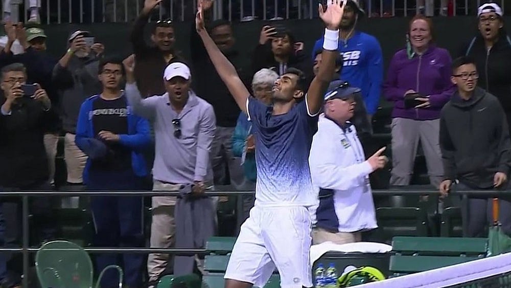 Prajnesh Gunneswaran achieved the biggest win of his career by stunning Nikoloz Basilashvili at Indian Wells.