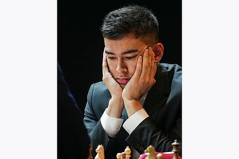 Tata Steel Chess India Rapid, Day 2: Nodirbek Abdusattarov plays against Indian GM Vidit Gujrathi
