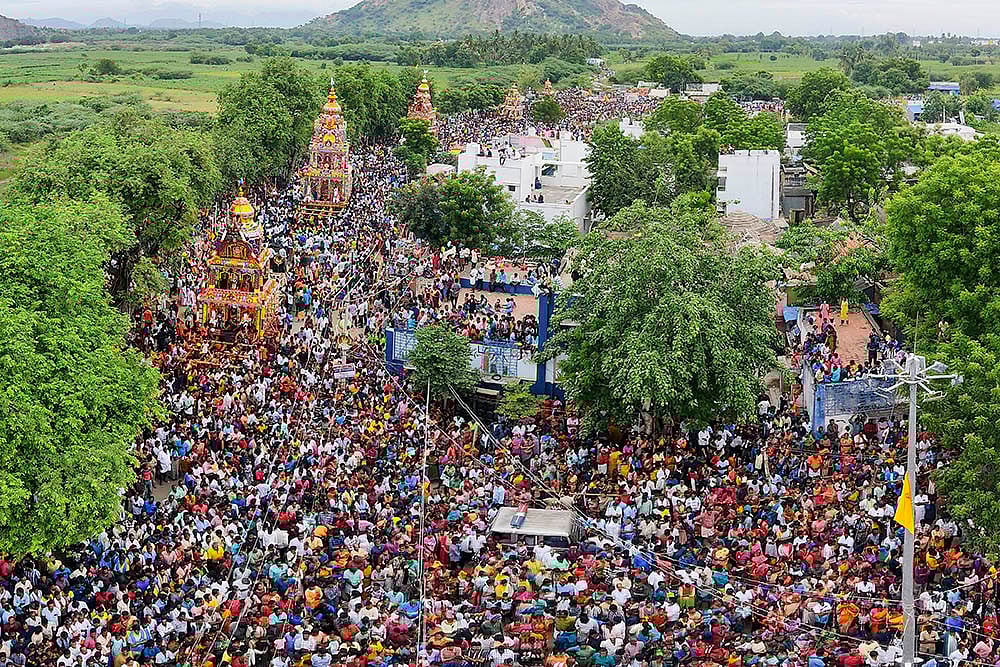 | Photo: PTI : Muthalamman Temple festival