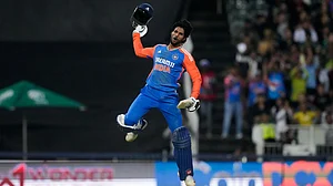 AP/Themba Hadebe : Tilak Varma.