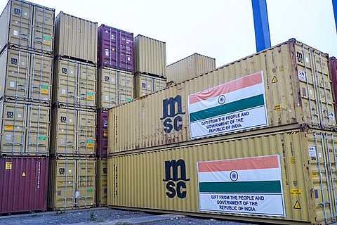 Food consignment leaves for Suriname