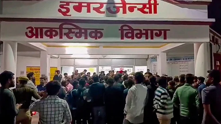 Visual from Jhansi hospital where the fire broke out in the NICU  - PTI