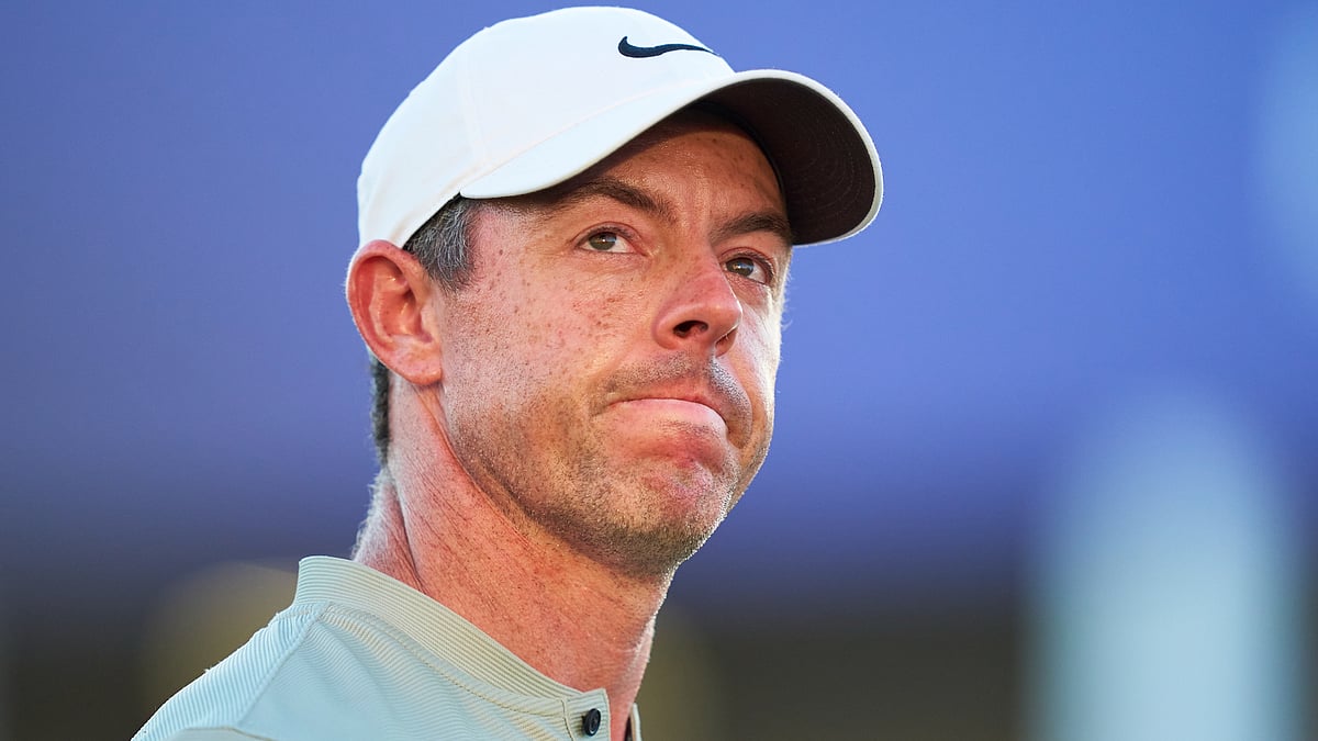 Rory McIlroy pictured after completing his third round at the DP World Tour Championship