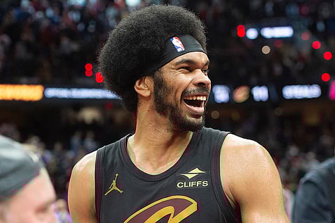 NBA: Cavaliers' Jarrett Allen reacts after basketball game against the Bulls