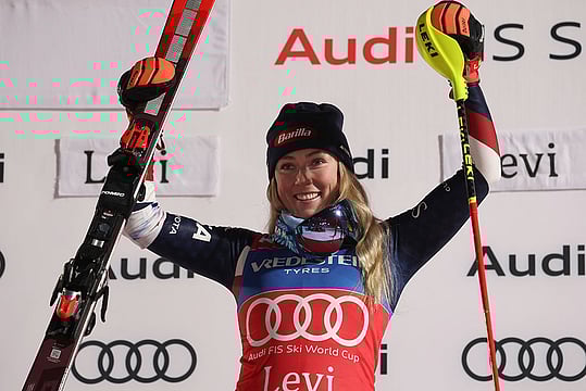 Mikaela Shiffrin's 98th World Cup Victory: American Skier Dominates Slalom Season Opener - In Pics