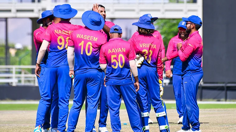 The United Arab Emirates national cricket team. - X/UAE Cricket Official