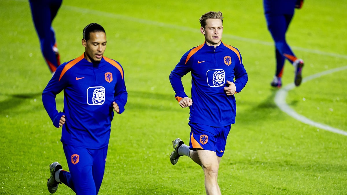 Netherlands duo Virgil van Dijk and Frenkie de Jong