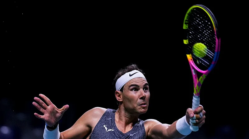 Rafael Nadal training session davis cup finals