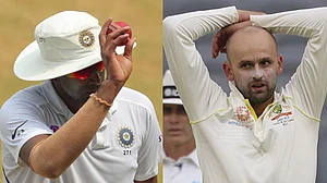 File Photo : Lyon admitted to having studied Ashwin's bowling closely, especially before Australia toured India in the last few years.