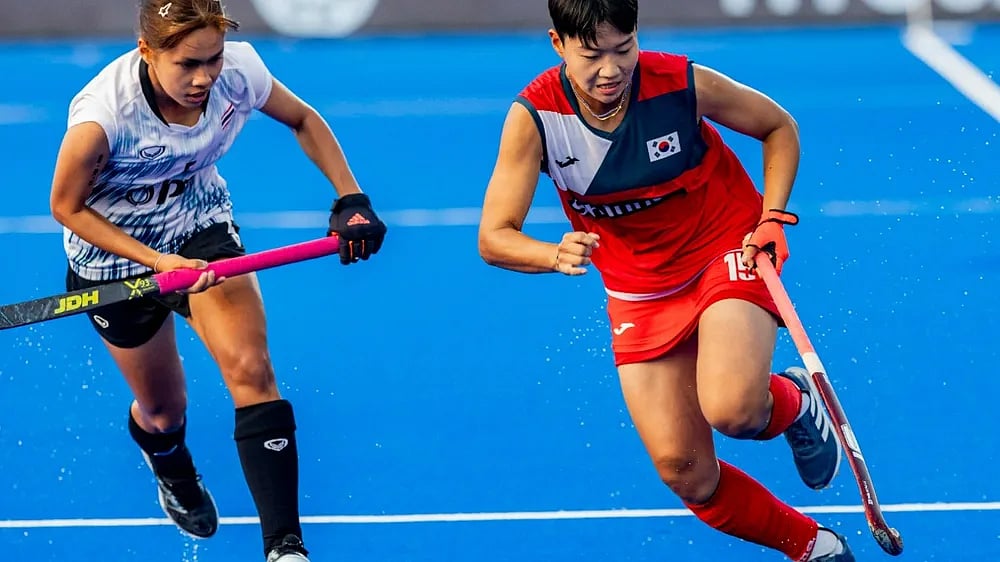 FIH website : South Korea beat Thailand 4-0 in their group stage match at Women's Asian Champions Trophy 2024.