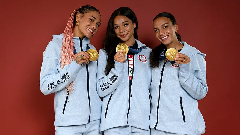 USA trio, Trinity Rodman, Sophia Smith and Mallory Swanson