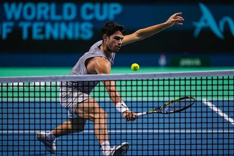 Davis Cup 2024 training session