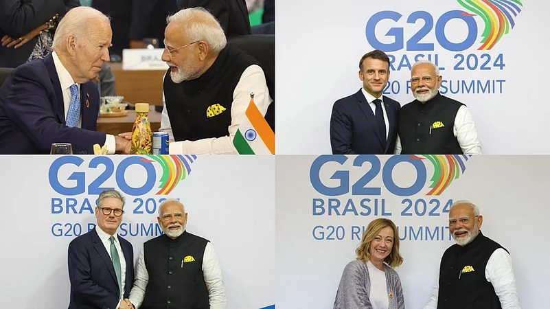 PM Modi meets world leaders on the sidelines of G20 Summit in Brazil