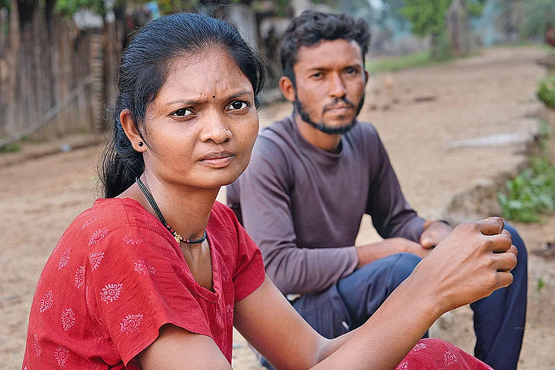 Bandu Telami and his wife. They lost their three-year-old daughter recently
