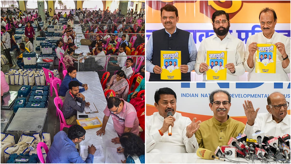 | Photoi: PTI : 9.7 Crore Voters To Head To The Polls To Elect New 288-Member Assembly 