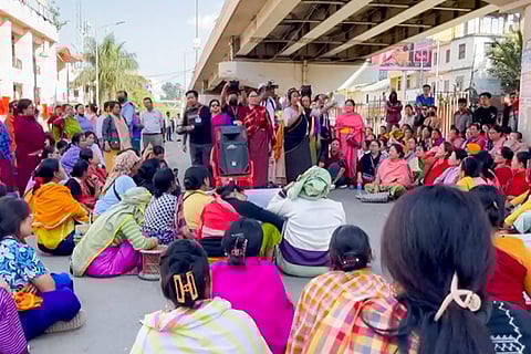 Women protest in Imphal