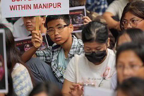 Protest over killing of 6 people in Manipur