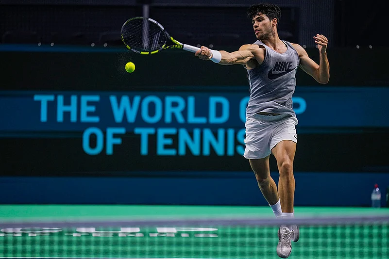 Davis Cup 2024 Finals training session